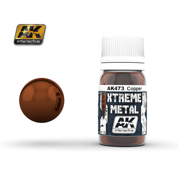 Xtreme metal - Copper enamel paint  AK473