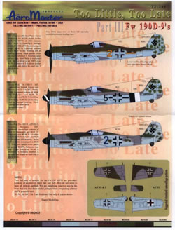 Too Little Too Late part III: FW190D-9  AMD72-205