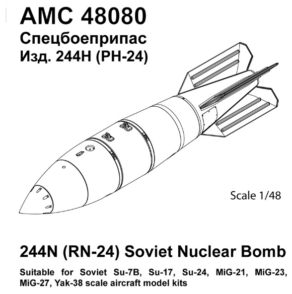 RN24 (244N) Soviet tactical nuclear bomb (1x)  AMC48080