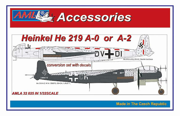 Heinkel He219A-0/R6, He219A-2 conversion set (Revell)  AMLA32025