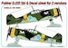 Ski's for Finnish Fokker D21 with Decals AMLA4805