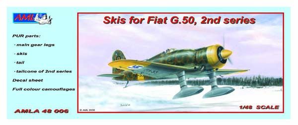 Ski's for Finnish Fiat G50 with Decals  AMLA4806