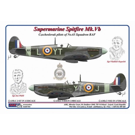 Supermarine Spitfire MKVb (Czechoslovak pilots of 65sq RAF)  AMLC32-027