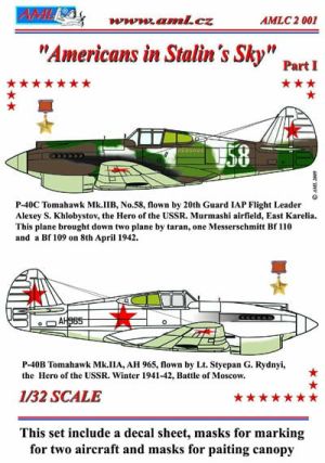 Curtiss P40B/C Tomahawk Americans in Stalins sky part 1  AMLC3201
