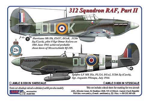 312sq RAF Part 2 (Hurricane MKIIb, Spitfire LF MkIXe)  AMLC8-030