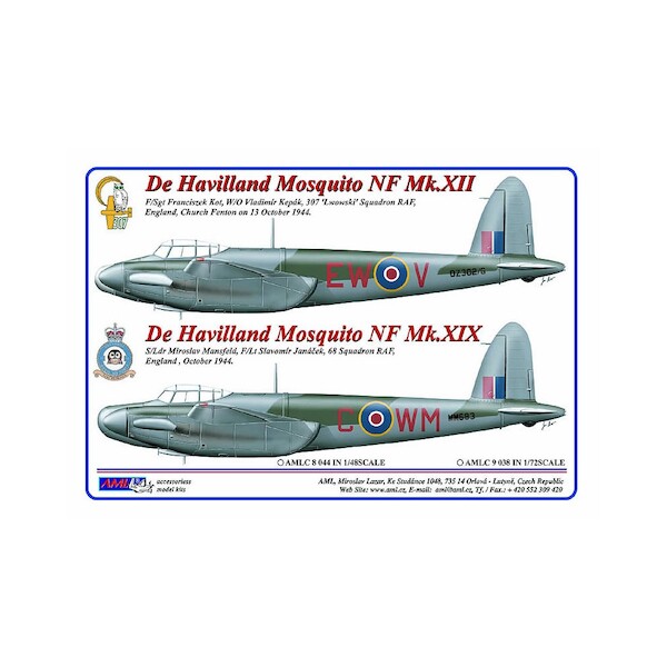 Czechoslovak Mosquito NFXII & NFXIX  Pilots  AMLC8-044
