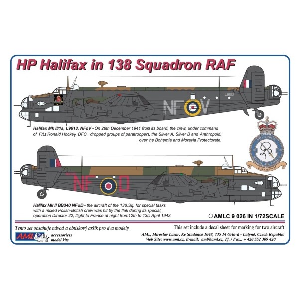 Handley Page Halifax in 138sq RAF  AMLC9-026