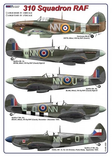 310 Squadron RAF (Hurricane, Spitfire)  AMLD72053