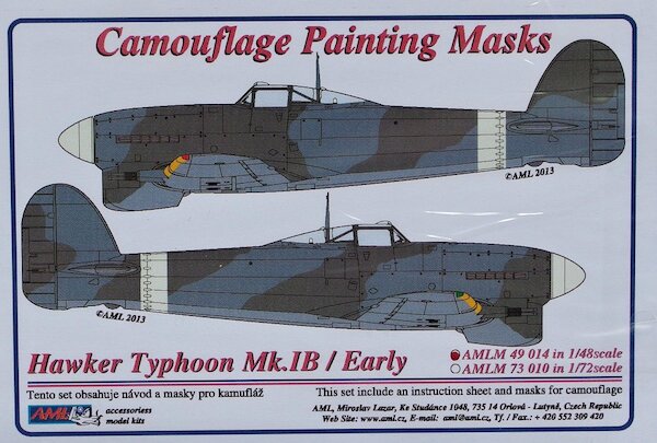 Camouflage Painting masks Hawker Typhoon MK1b/Early  AMLM49014