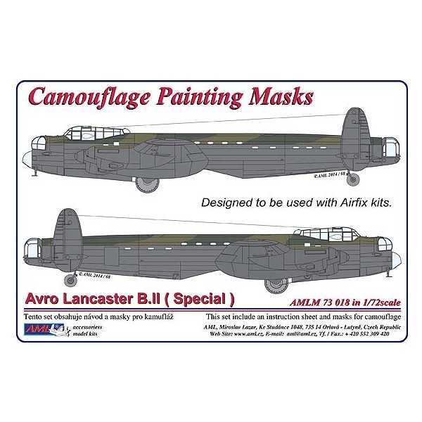 Camouflage Painting masks Avro Lancaster B.III Special (Airfix)  AMLM73018