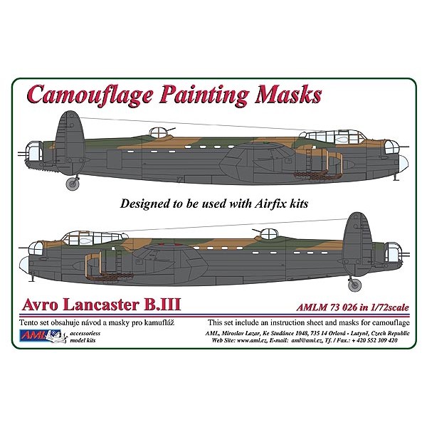 Camouflage Painting masks Avro Lancaster B.II (Airfix)  AMLM73026