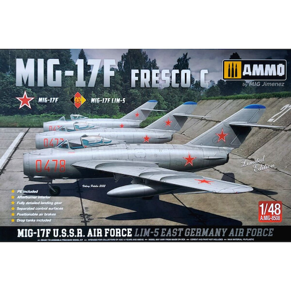 Mikoyan MiG17F Fresco C (USSR, East German AF)  _Standard edition  AMMO-8508