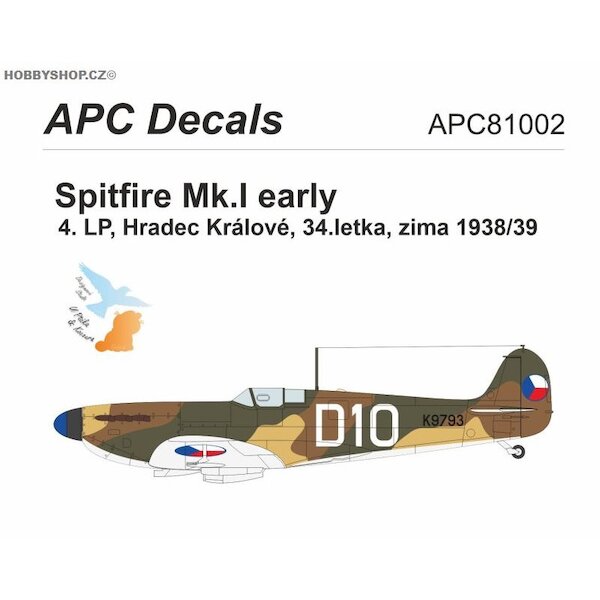 Spitfire MKI -early- (4LP Czechoslovak Air Force Hradec Kralove 1938/39)  APC81002