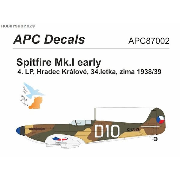 Spitfire MKI -early- (4LP Czechoslovak Air Force Hradec Kralove 1938/39)  APC87002
