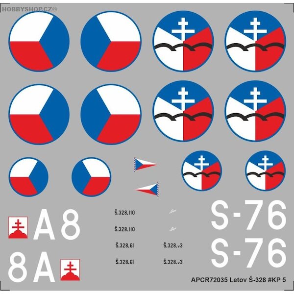 Letov S328 Replacement decal for KP  APCR72035
