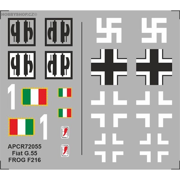 Fiat G55  Replacement decal for FROG kit  APCR72055