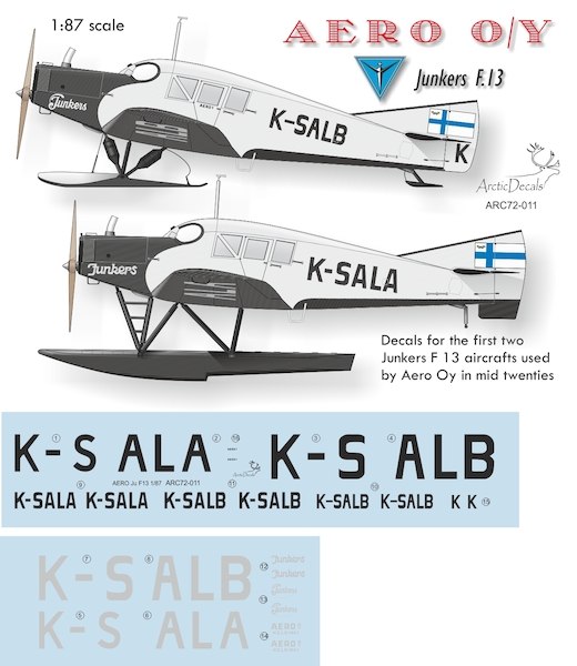 Junkers F13 (Aero Oy K-SALA, K-SALB)  ARC72-011