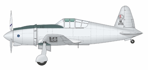 Vultee V48 Vanguard - First prototype (AZ Models, Sword)  ARC72-K02