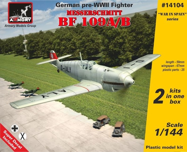 Messerschmitt Bf109A-B (2 kits included!)  14104