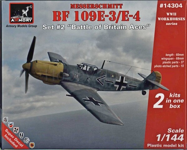 Messerschmitt Bf109E3/E4 Set 2: "Battle of Britain Aces  (2 kits included!)  14304