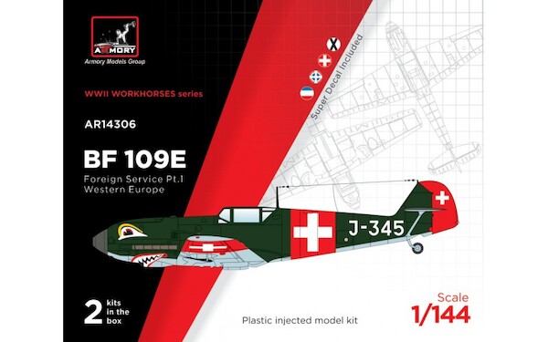 Messerschmitt Bf109E "Foreign Service part 1 'Western front' " (2 kits included!)  14306