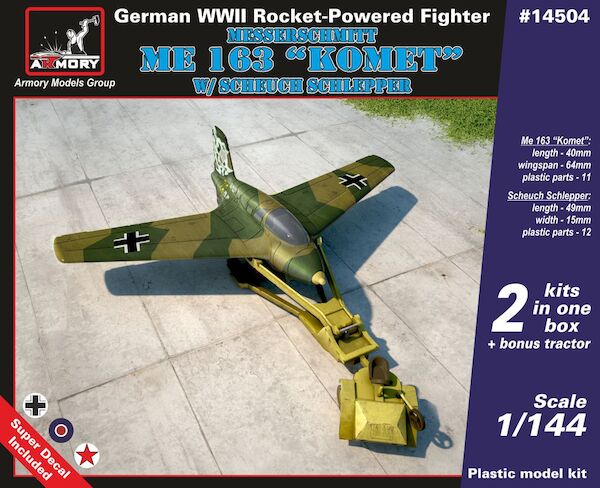 Messerschmitt Me163B Komet w/ Scheuch Schlepper (2 kits included!)  14504