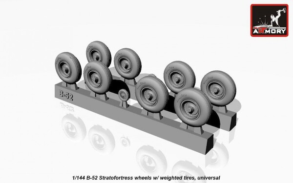 B52 Stratofortress wheel set with weighted wheels  AR AW14304