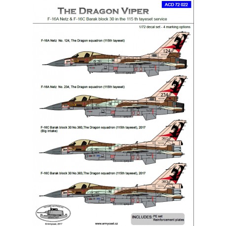The Dragon Vipers - F16A/C Israeli Defence Force (REPRINT)  ACD72022