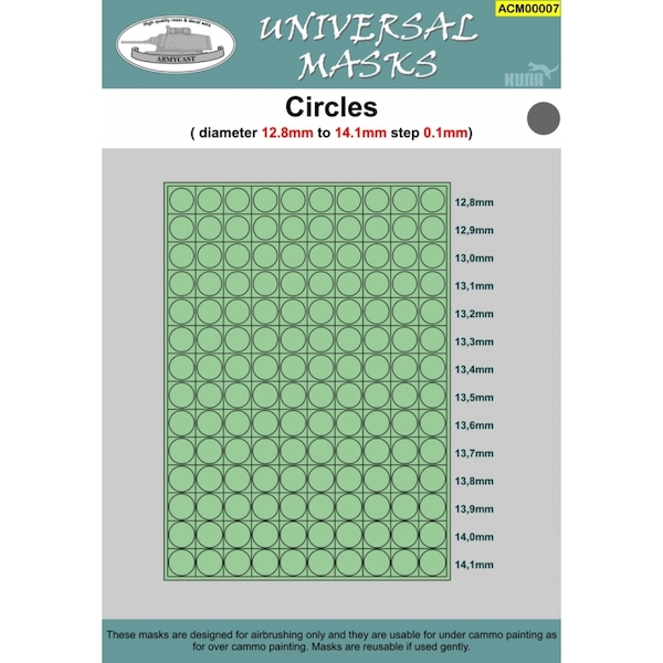 Circles 12,8mm to 14,1mm  ACM00007