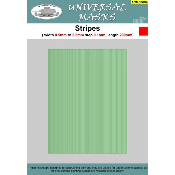 Stripes 0,5mm to 2,5mm  ACM00009