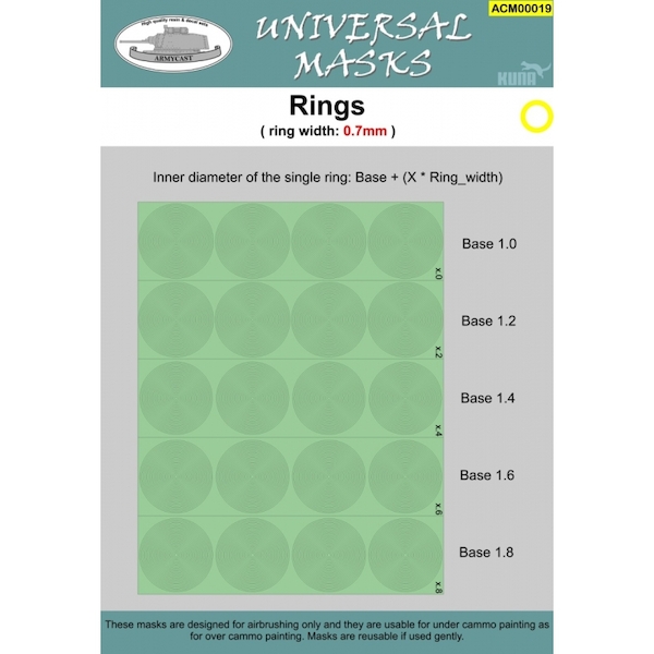 Rings (Ring width 0,7mm)  ACM00019