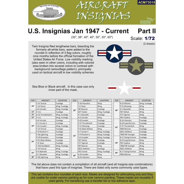 US Insignia January 1947 - Current Part 2  ACM73018