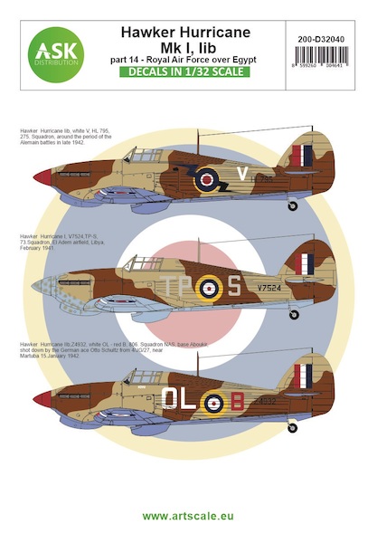 Hawker Hurricane MKIIc Part 9 (Royal Air Force - Over Egypt)  200-D32040