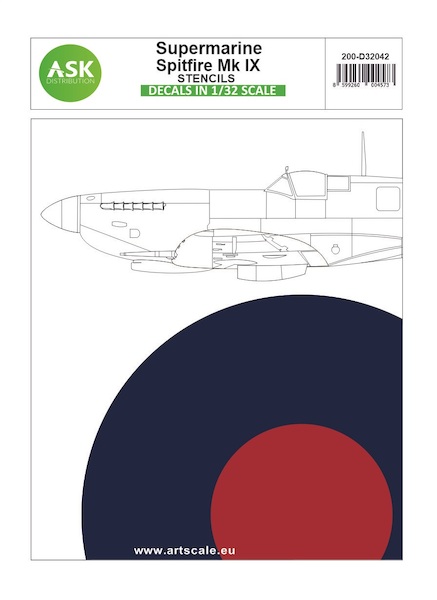 Supermarine Spitfire MKIX Stencils  200-D32042