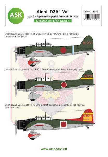 Aichi D3A1 Val Part 3 (Imperial Japanese Naval Air Service  200-D32049