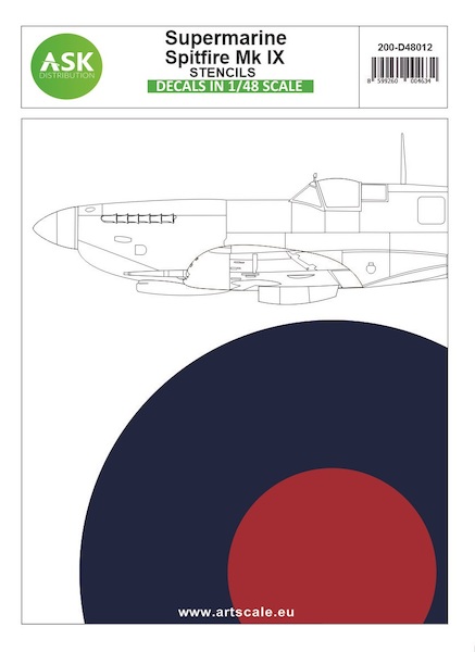 Supermarine Spitfire MKIX Stencils  200-D48012