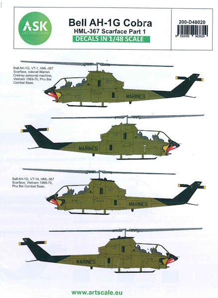 Bell AH1G Cobra (HML367 Scarface US Marines) Part1  200-D48020
