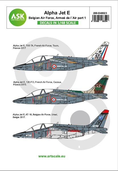 Alpha Jet E  (Belgian AF, Armee de l'Air) Part 1  200-D48023