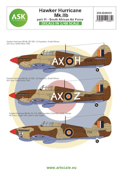 Hawker Hurricane MKIIc Part 9 (South African Air Force 1942)  200-D48055