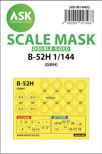 Masking Set B52H Stratofortress  (Great wall) Double Sided  200-M14402