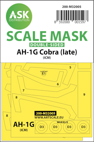 Masking Set Bell AH1G Cobra (Late)  (ICM) Double Sided  200-M32005