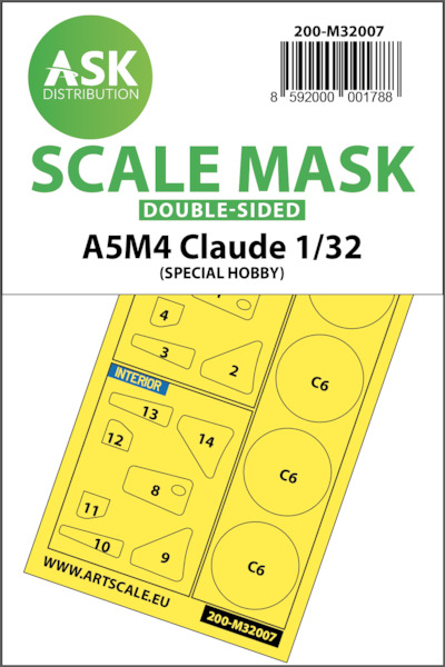 Masking Set A5M4 "Claude" (Special Hobby) Double Sided  200-M32007