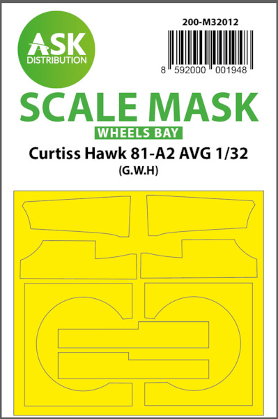 Masking Set Curtiss Hawk 81-A2 AVG Wheel bays (Great Wall Hobby)  200-M32012