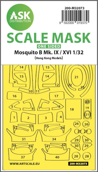 Masking Set Mosquito B. Mk.IX/XVI (Hong Kong Models) Single sided  200-M32073