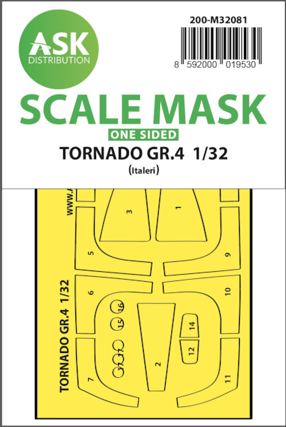 Masking Set Tornado GR4 (Italeri)  Single  Sided  200-M32081