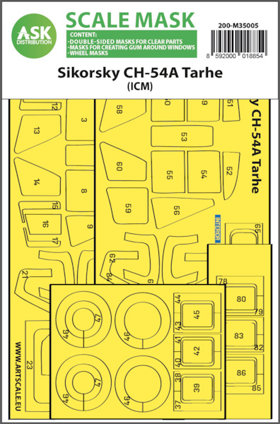 Masking Set Sikorsky CH54A Tarhe (ICM) Double Sided  200-M35005