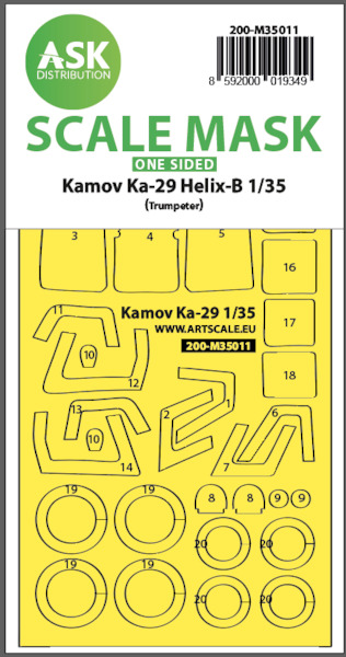 Masking Set Kamov Ka29 Helix B (Trumpeter) Single Sided  200-M35011