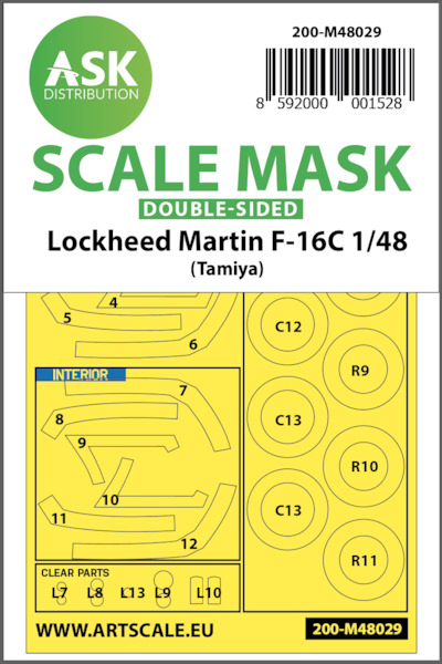 Masking Set Lockheed Martin F16C (Tamiya) Double sided  200-M48029