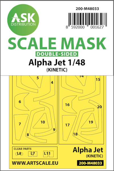 Masking Set Alpha Jet (Kinetic) Double sided  200-M48033