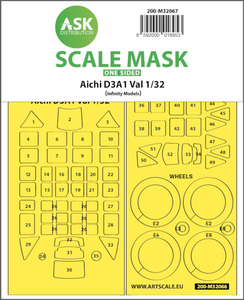 Masking set Aichi D3A1 Val (Infinity) single sided  M32067
